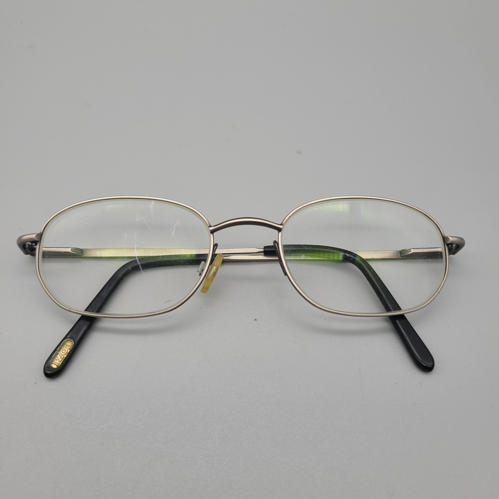 IZOD 306 Pewter Antique Oval Eyeglasses Frames 51-19-140 Vintage Style Mens